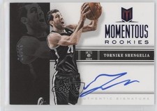 2012 Panini Momentum Momentous Rookies Blue 4/49 Tornike Shengelia #72 Auto fm0