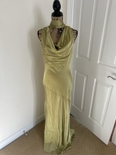 Fashion Nova Valerie Cowl Neck Satin Maxi Dress