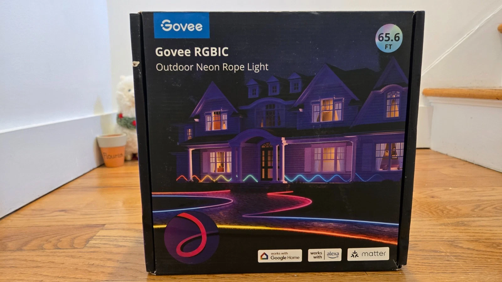 Govee Outdoor Neon Rope Lights, 65.6ft RGBIC Outdoor Decorations "NEW"