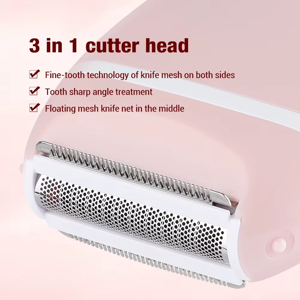 Mini Rasoio Elettrico per Depilazione per Donna Trimmer Bikini Indolore Rasoio S - Immagine 3 di 4