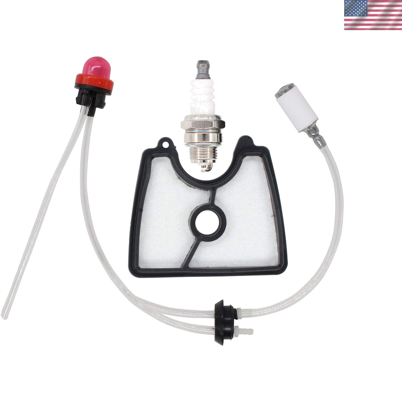 Maintenance Kit: Fuel Filter, Grommet & Spark Plug Set