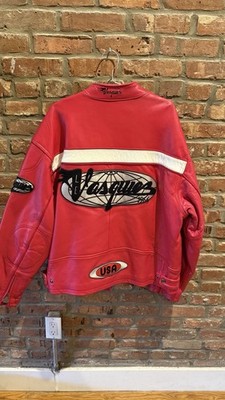 Vintage Vasque Red Leather Racing Jacket 90s - Great Condition