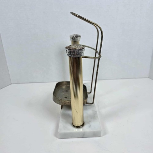 Vtg Crown Royal Seagram 1.75L Bottle Holder Swing Pourer W/ Marble Base 1960s - Picture 7 of 12