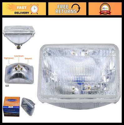 ''Super Vision Halogen Sealed Beam Headlight - Low & High Beams, 5'' Square (165mm