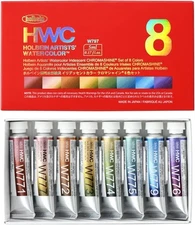 Holbein Transparent Watercolor Iridescent Colors 5ml W797 Chromashine 8 Colors