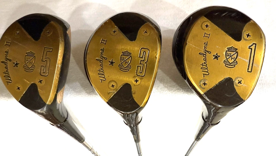 Walter Hagen Ultradyne II Laminated Maple Woods 1 3 5 RH Steel Light Wgt Reg - Image 3 of 4