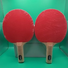 STIGA Table Tennis Ping Pong Paddles Set of 2 Red and Black Rubber