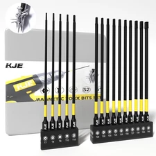 15-Piece 6" Impact Torx Screwdriver Bit Set (TT7-TT40) - S2 Steel Security To...