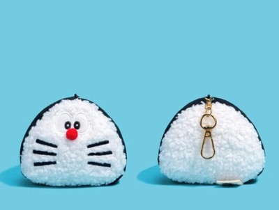 100 % Doraemon & Friends in Tokyo Plüsch Schlüsselanhänger Onigiri Maskottchen