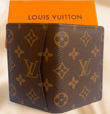 Louis Vuitton Monogram Brown Pocket Organizer Canvas Card Holder Wallet with Box