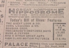 JAN 24, 1913 NEWSPAPER PAGE #2902-  THE GREAT LEON MAGIC SHOW- PLUS 5 OTHER ACTS