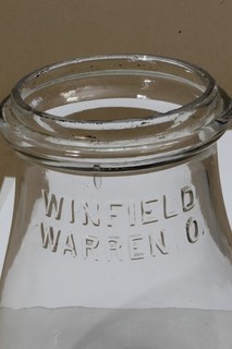 Winfield Warren Number 0 Clear Kerosene Lantern Globe