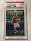 PATRICK MAHOMES II 2022 MOSAIC TOUCHDOWN MASTERS GREEN PRIZM #TD8 PSA 10