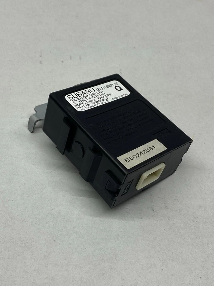 2016 Subaru Impreza Sedan Keyless Entry Control Unit 88035FJ052 - Image 2 of 4