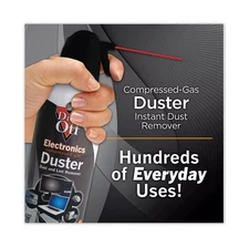 Dust Off Spray Pack 1- 10 oz Electronics Compressed Canned Air Duster Falcon