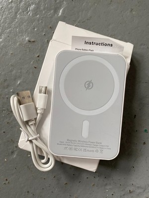 random color Magnetic Wireless Power Bank 5000mAh  Portable MagSafe Battery Pack