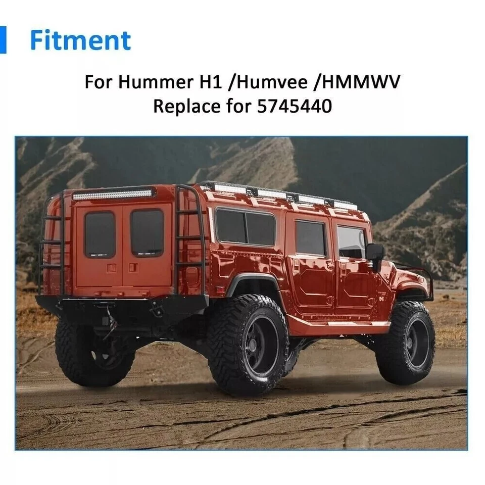 适用于悍马 H1 /Humvee /HMMWV 8 件挡泥板耀斑挡泥板 带硬件 — 第 4/4 张图片