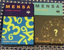 Mensa Number Puzzles Lot Of 2