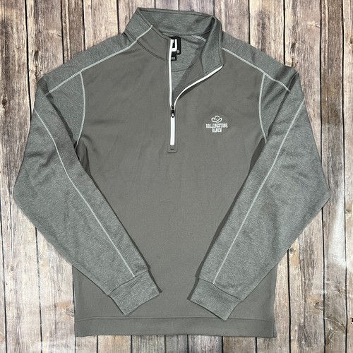 FootJoy Golf Quarter Zip Performance Pullover Small Mens Grey Long Sleeve