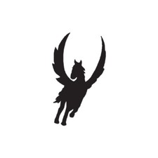 Pegasus Flying Horse - Vinyl Decal Sticker - Multiple Color Sizes - ebn944