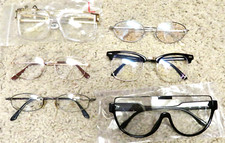 Lot of 6 pairs of clear Unisex Style Fashion Glasses
