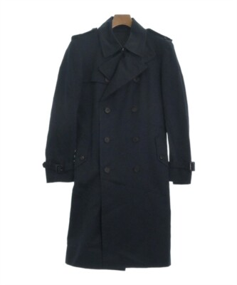 JOHN LAWRENCE SULLIVAN Trench Coat Navy 34(Approx. S JOHN LAWRENCE SULLIVAN Trench Coat Navy 34(Approx. S