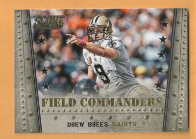 Drew Brees New Orleans Saints 2014 Score Field Commanders #FC4 Purdue 11E