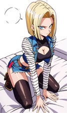 Android 18 Dragon Ball Waifu Weatherproof Anime Sticker 6" Car Decal