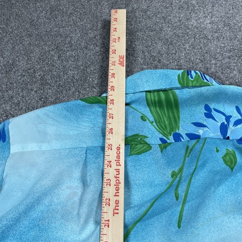 VINTAGE 60s Tropicana Hawaiian Shirt Size Large Big Floral Print Bright Aloha - Picture 9 of 10