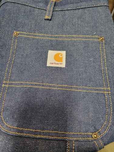 Pantalones peto leñador Carhartt B07 DNM ajuste original doble frente nuevo stock antiguo - Imagen 9 de 9