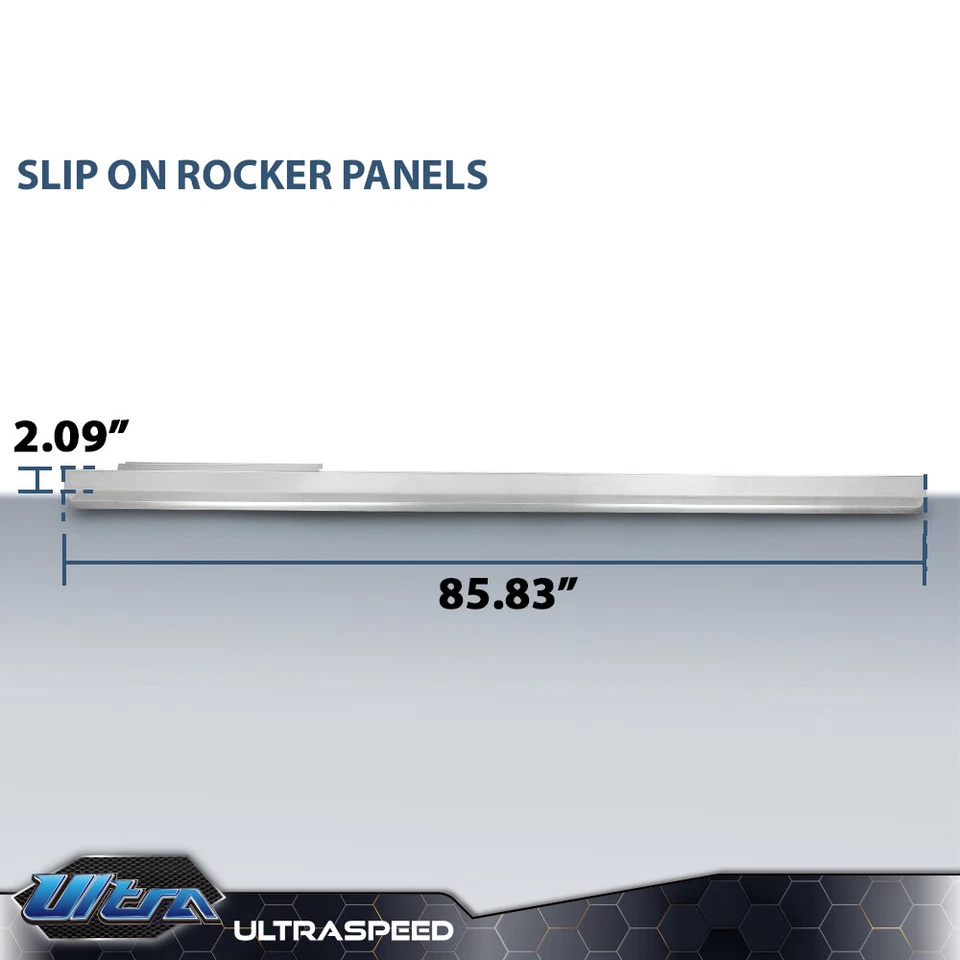 Fit For 1992-2016 Ford E150 E250 Econoline Van Slip-on Rocker Panel Left & Right - Image 3 of 4