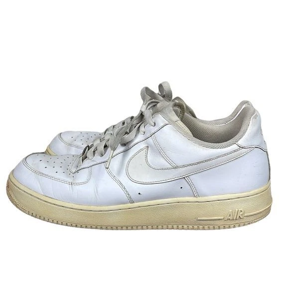 Nike Air Force 1 AF1 82 White Low Top Sneakers Mens Athletic Shoes Sz 10.5