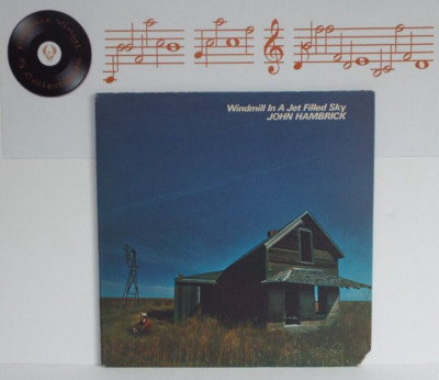 John Hambrick Windmill In A Jet Filled Sky Vinyl LP + Inner Sleeve & Lyric - NM 