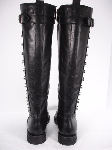 NEW VINCE CAMUTO FIDO LEATHER STUDS SIDE ZIP KNEE HIGH BOOTS WOMEN'S 6.5 B - Picture 4 of 12