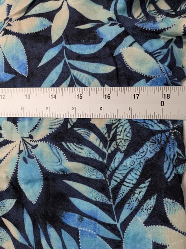 Vintage JM Collection Top Women's 4P Blue Button Up Flower Pattern - Picture 4 of 5