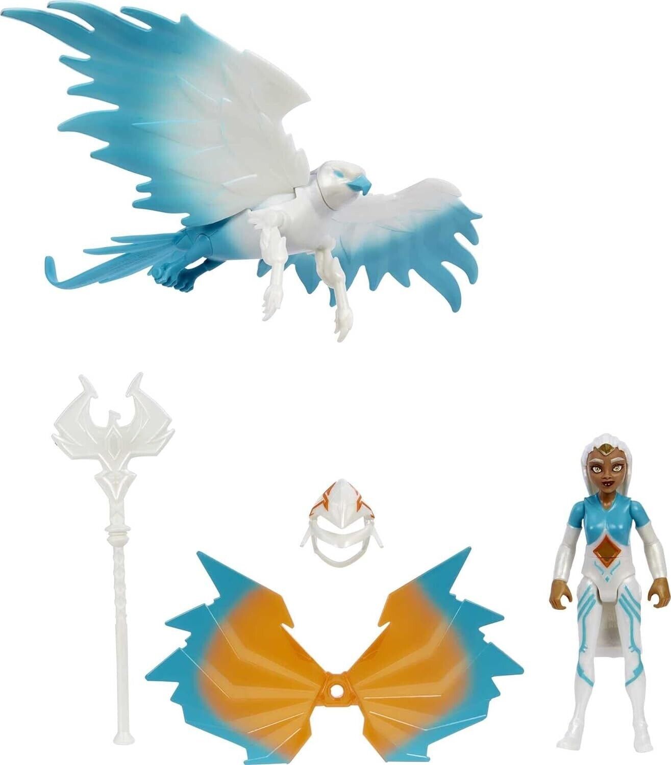Masters of the Universe He-Man and The Sorceress Figure & Winged Falcon Vehic...
