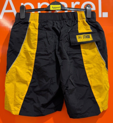 CORTEIZ Spring Shorts, Black & Yellow, Size Medium, New With