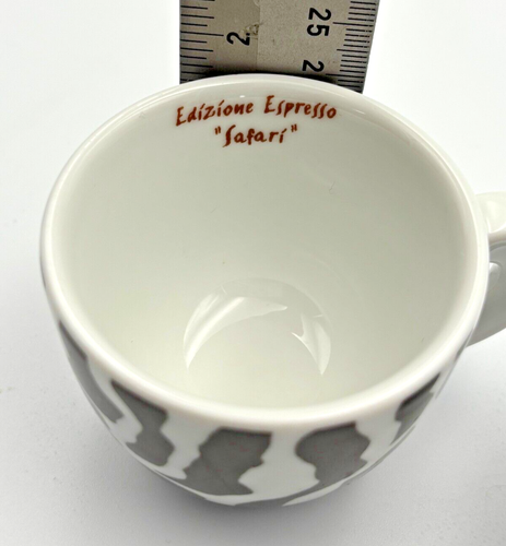1 Tazza Espresso Edizione Limitata Stampa Zebra Safari 1999 e 1 Tazza Plain - Foto 6 di 10
