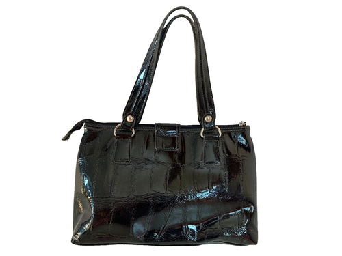 XOXO Women's Bag Vinyl Color Black Size Medium 14" x 9" x 5" - Picture 7 of 14