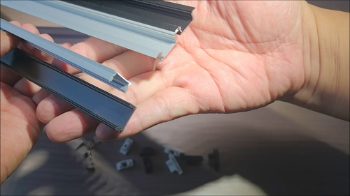 17x7mm 1M Recessed LED frosted diffuser light bar channel profile for led strips - Video 1 of 1