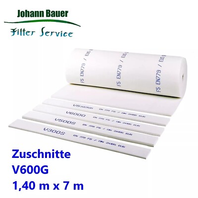 Deckenfilter Feinstaubfiltermatte V600G 1,40m x 7,00m ISO ePM10 50 Lackierkabine