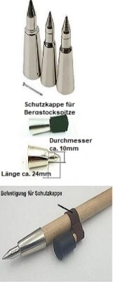 Ossenberg Bergstockspitze Bergstockzwinge 18-22mm,Schutzkappe