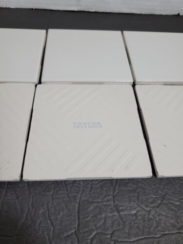 6 Wandfliesen US Keramik USA 724764 001003 Glanz 4-1/4" Quadrat Weiß Vintage Neu - Bild 4 von 8