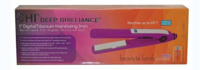 CHI Deep Brilliance Digital 7/8'' Titanium Hairstyling Iron - Magenta