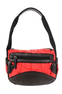 Prada-Sport-Brown-Orange-Leather-Zip-Pocket-Small-Shoulder-Handbag