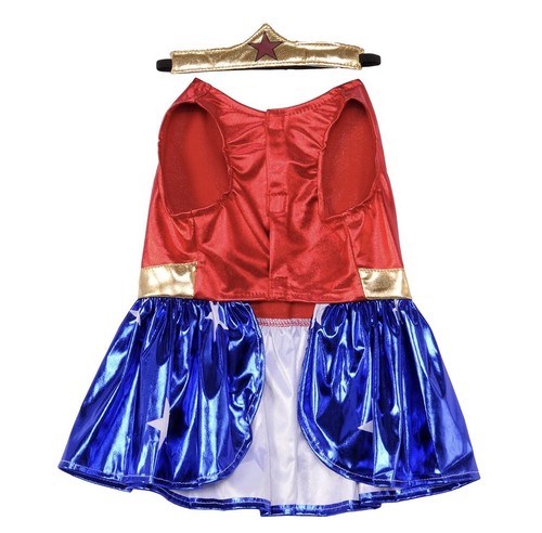 NWT-DC Comics Wonder Woman M Pet Costume - Picture 3 of 8