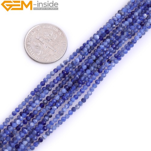 AAA Natural Agate Amazonite Stones Faceted Round Beads For Jewelry Making 15" - Picture 378 of 389