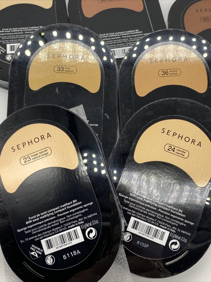 Sephora 8HR Wear Mattifying Compact Foundation ~Assorted Shades YOU PICK~ SEALED - Image 4 of 4