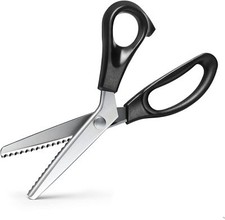 Zig Zag Sewing Scissors Pinking Shear Stainless Steel Fabric Decorative Fabri...