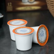 24 K-Cups Caffe de Aroma Caramelo Crema Café Tazas de una sola porción, sin caja